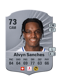 Alvyn Sanches Rare 73 OVR