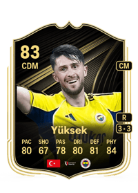 İsmail Yüksek Team of the Week 83 OVR