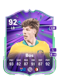 Jordan Bos Festival of Football: National Pride 92 OVR
