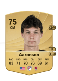Paxten Aaronson Common 75 OVR