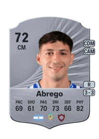 Gonzalo Abrego Rare 72 OVR