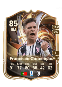 Francisco Conceição Ratings Reload 85 OVR