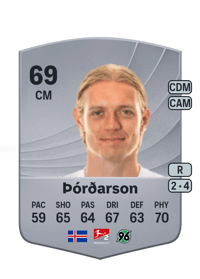 Stefán Teitur Þórðarson Common 69 OVR