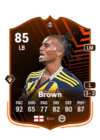 Archie Brown UEL Road to the Knockouts 85 OVR