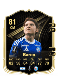 Valentín Barco Team of the Week 81 OVR