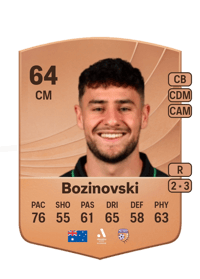 Rhys Bozinovski Common 64 OVR