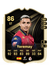 Yeremay Team of the Week 86 OVR