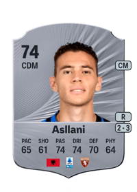 Kristjan Asllani Rare 74 OVR