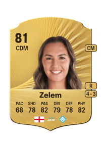 Katie Zelem Rare 81 OVR