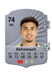 Ilias Akhomach Rare 74 OVR