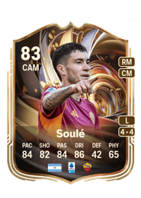 Matías Soulé Ratings Reload 83 OVR
