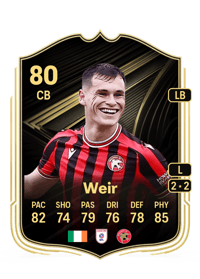 Evan Weir Team of the Week 80 OVR