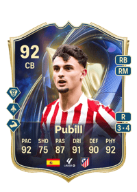 Pubill Team of the Season 92 OVR