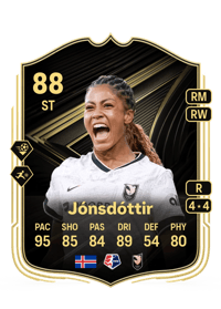 Sveindís Jane Jónsdóttir Team of the Week 88 OVR
