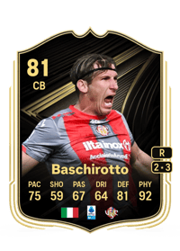 Federico Baschirotto Team of the Week 81 OVR