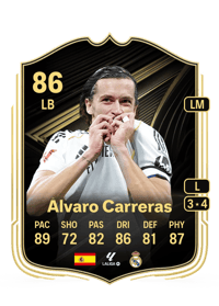 Álvaro Carreras Team of the Week 86 OVR