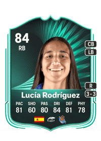 Lucía Rodríguez SQUAD FOUNDATIONS 84 OVR