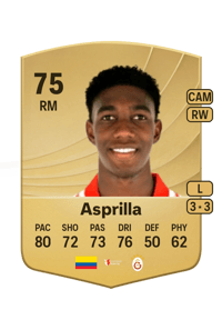 Yáser Asprilla Common 75 OVR
