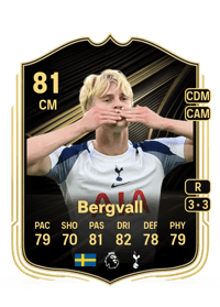 Lucas Bergvall Team of the Week 81 OVR