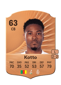 Samuel Kotto Rare 63 OVR