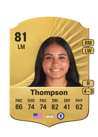 Alyssa Thompson Rare 81 OVR