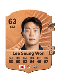 Lee Seung Won Rare 63 OVR