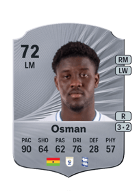 Ibrahim Osman Rare 72 OVR