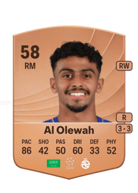 Abdulaziz Al Olewah Common 58 OVR
