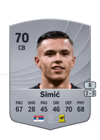Jan-Carlo Simić Common 70 OVR