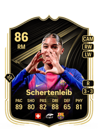 Sydney Schertenleib Team of the Week 86 OVR