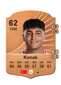 Yunus Emre Konak Rare 62 OVR