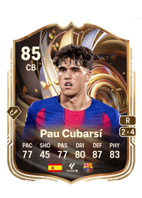 Pau Cubarsí Ratings Reload 85 OVR