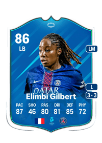 Tara Elimbi Gilbert UWCL Road to the Knockouts 86 OVR