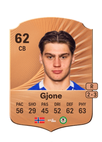 Martin Gjone Rare 62 OVR