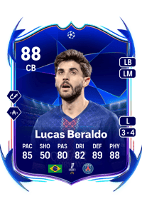 Lucas Beraldo UEFA Champions League Road to the Final 88 OVR