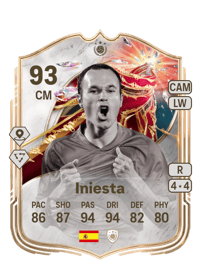 Iniesta In-Progress Founder Evolution 93 OVR
