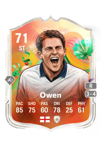 Michael Owen World Tour Silver Stars 71 OVR