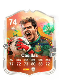 Casillas World Tour Silver Stars 74 OVR