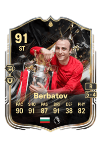 Dimitar Berbatov Trophy Titans Hero 91 OVR