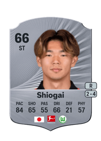 Kento Shiogai Rare 66 OVR