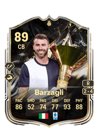 Andrea Barzagli Trophy Titans Hero 89 OVR
