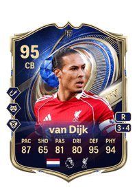 Virgil van Dijk TEAM OF THE YEAR 95 OVR