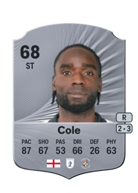 Devante Cole Rare 68 OVR