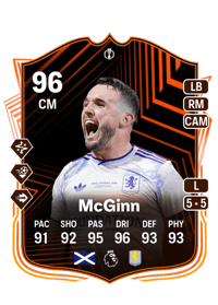 John McGinn UEL Road to the Final 96 OVR