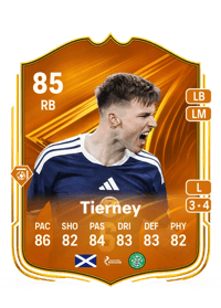 Kieran Tierney Star Performer 85 OVR