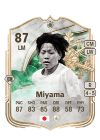 Aya Miyama Winter Wildcards Icon 87 OVR