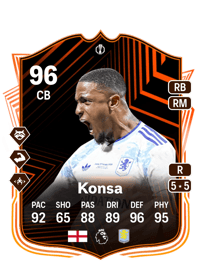 Ezri Konsa UEL Road to the Final 96 OVR