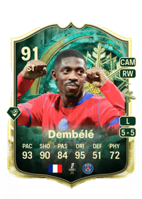 Ousmane Dembélé WINTER WILDCARDS 91 OVR