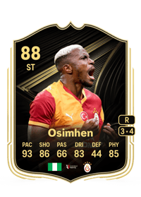 Victor Osimhen Team of the Week 88 OVR