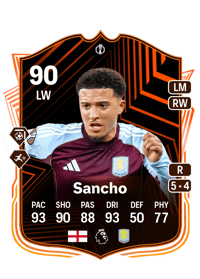 Jadon Sancho UEL Road to the Final 90 OVR